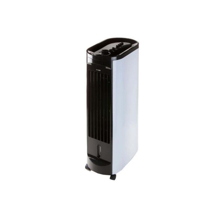 Enfriador de aire DOMO de 67 cm y 70 W, color blanco y negro.