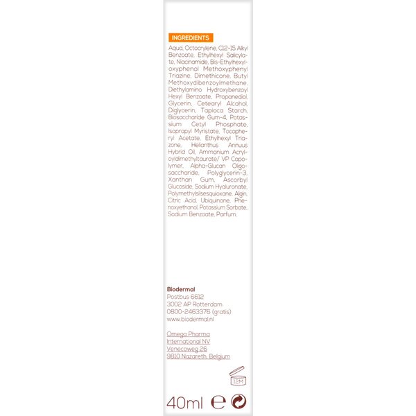 Biodermal Anti Age SPF30 Protezione Solare per il Viso<br>40ml