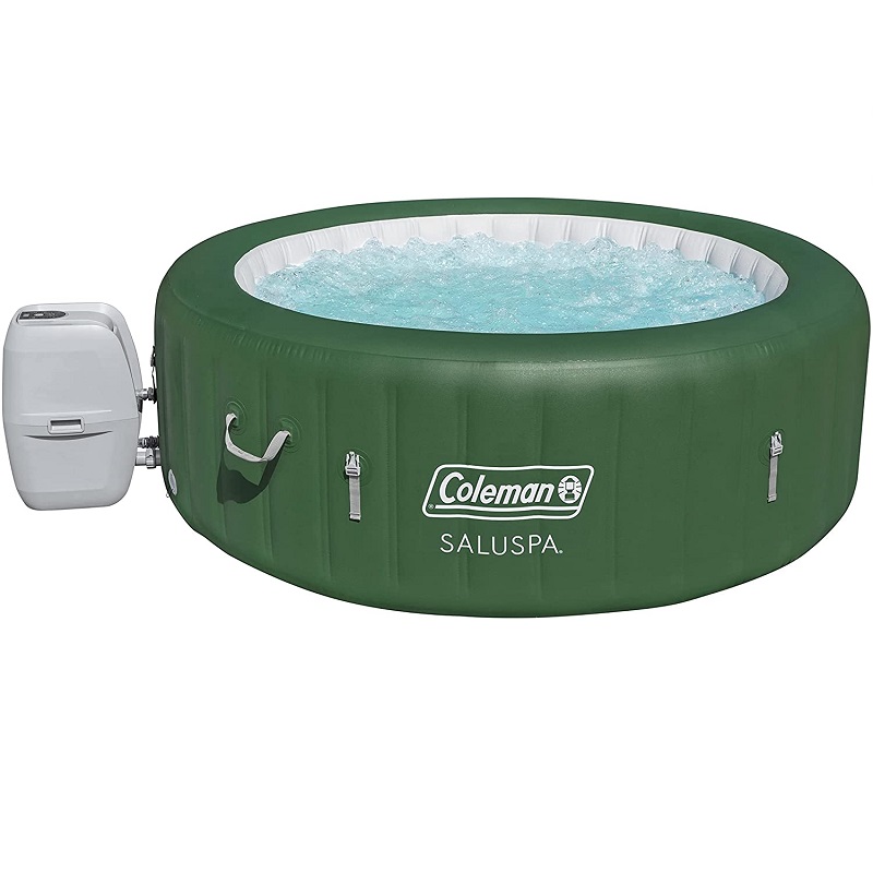 Aufblasbarer Whirlpool SaluSpa | Tragbarer Whirlpool mit beheiztem Wassersystem und Sprudeldüsen | Für bis zu 6 Personen