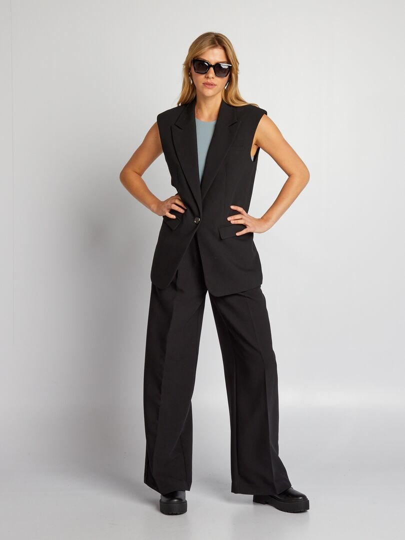 Blazer sem mangas - preto