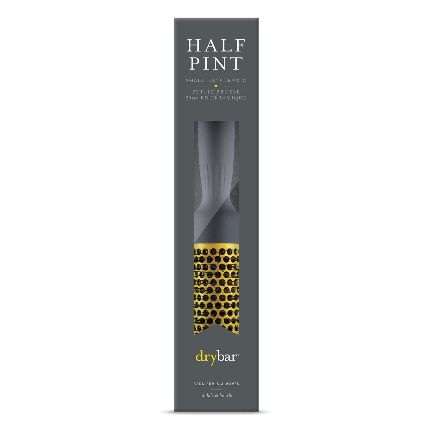 Drevená kefa Drybar, malá okrúhla keramická kefa (0,25 l) - 1 kus
