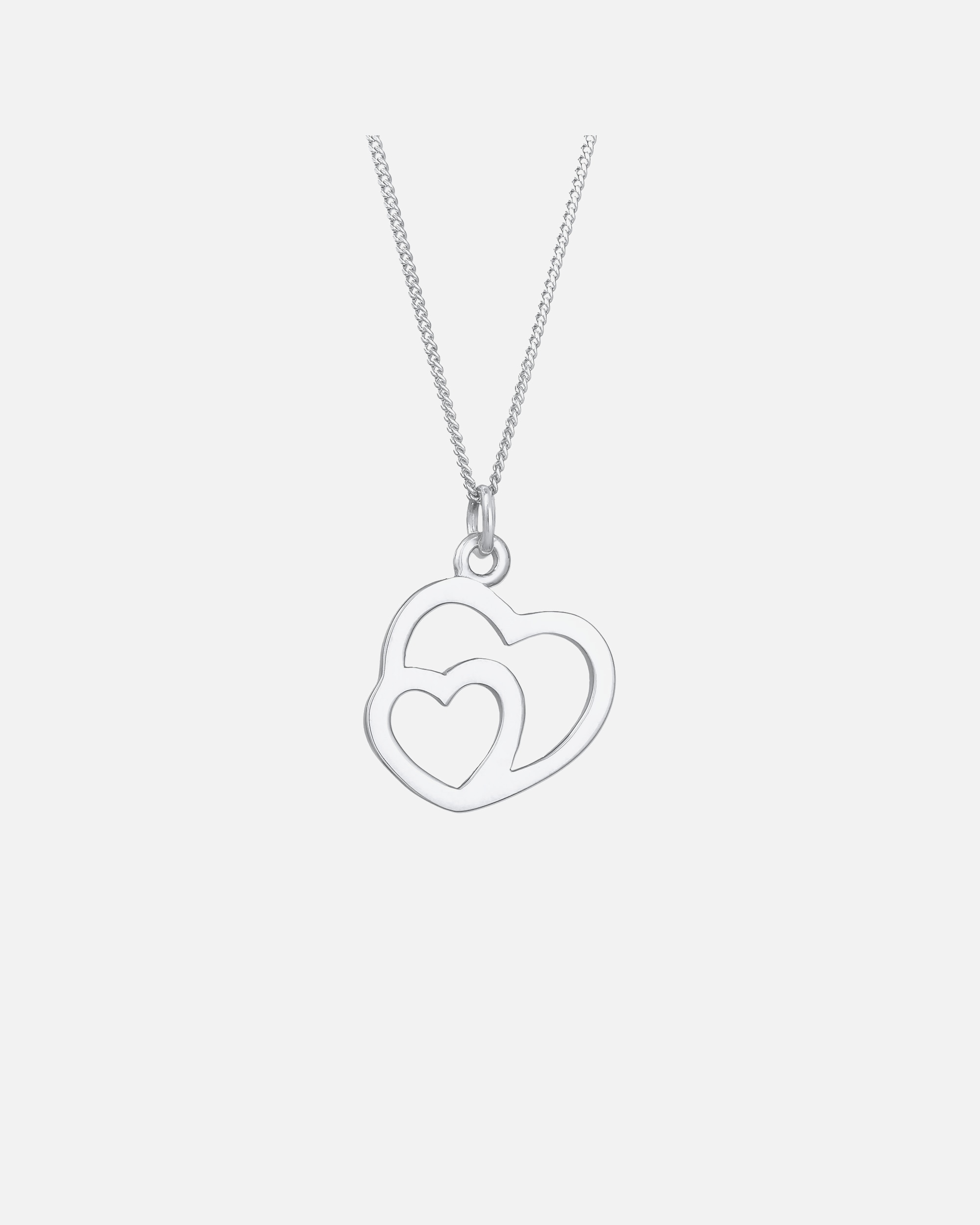 Elli Pendentif Femme Cœur Simple Connecté en Argent massif 925