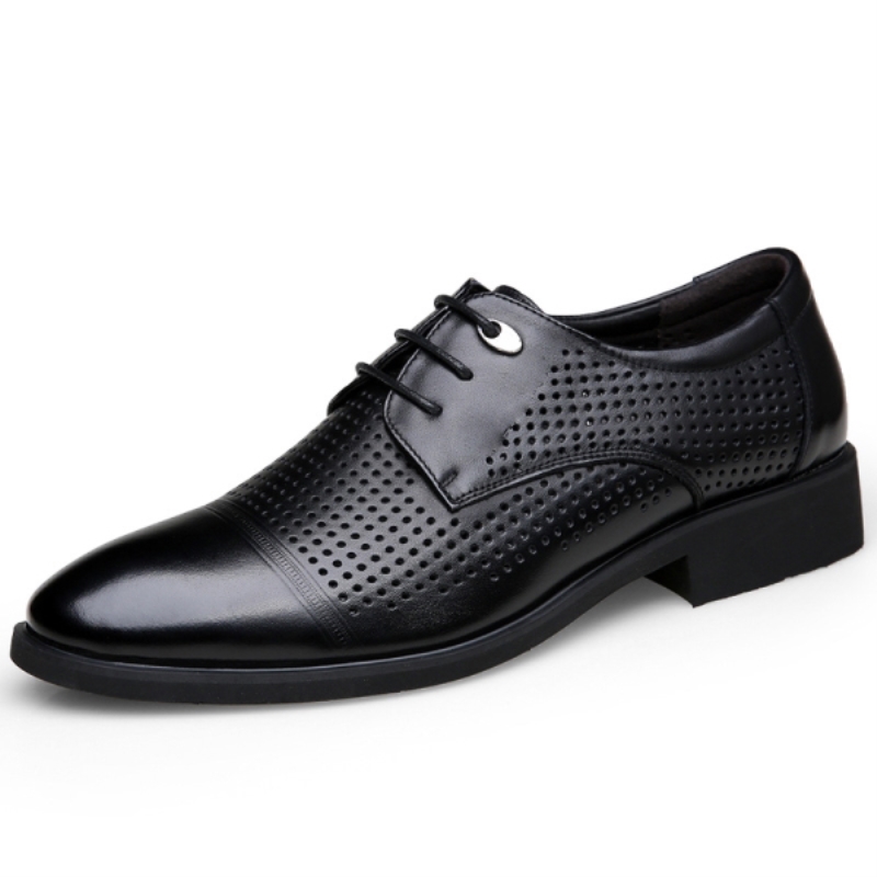 Sapatos masculinos italianos casuais de luxo, mocassins de verão em couro envernizado, vazados, respiráveis, com cadarço, para dirigir.