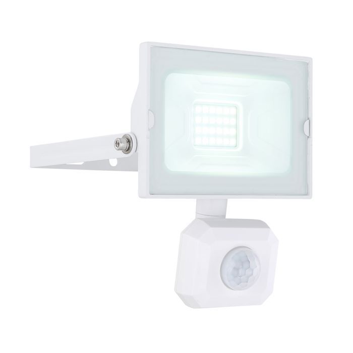 Globo - Buitenspot met sensor - H. 13 cm - Wit
