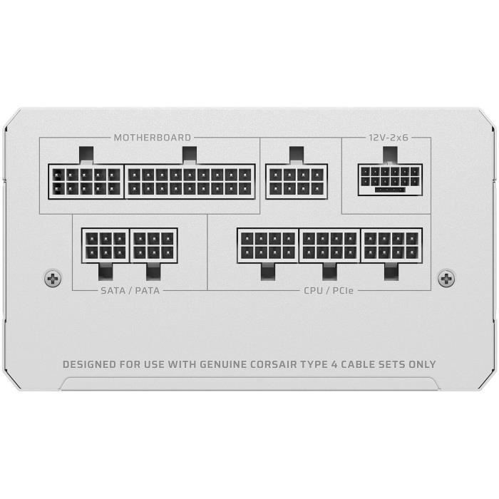 PC-voeding - CORSAIR - CP-9020294-EU - RMe White Series RM1000e White