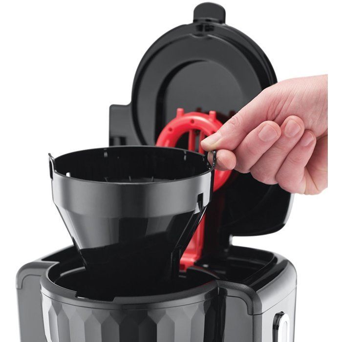 Cafetera - RUSSELL HOBBS - Filtro de panal - 1100 W - 1,25 L - Negra