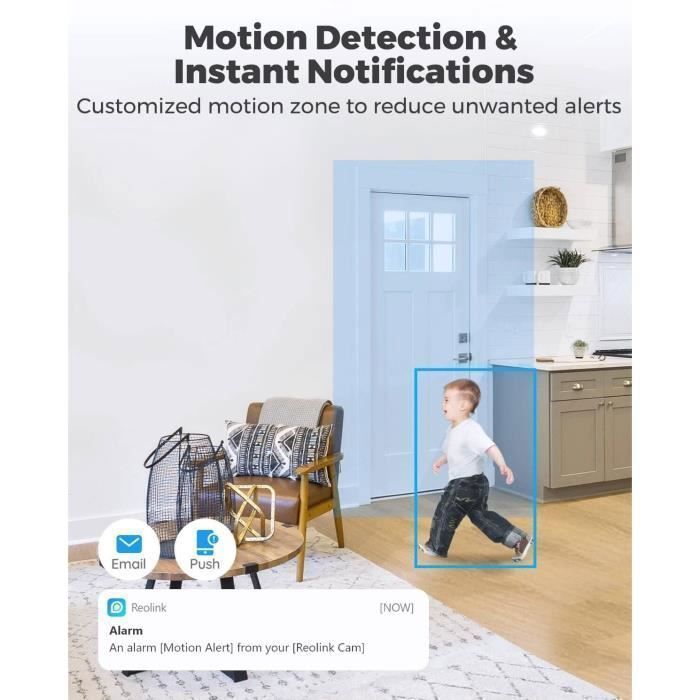 Reolink 5MP HD WiFi PTZ Surveillance Camera, 3X Optical Zoom, Dual Band 2.4/5GHz Indoor Camera with Two-Way Audio, E1 Zoom