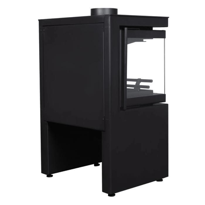Estufa de leña Viking 67 A.Caminetti de 3 lados.