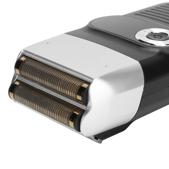 Q152101 Rasoio elettrico ricaricabile a lamina, rifinitore per barba e testa rasata, rasoio per baffi con display LCD per uomo