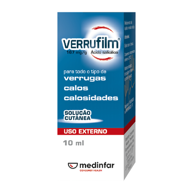 Verrufilm Verrufilm kutanløsning for vorter og hard hud 10 ml 10 ml