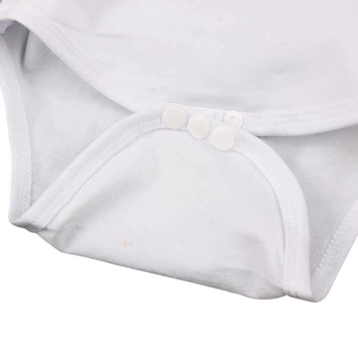 Pelele para bebé - FUNMOON - Conjunto de 3 piezas - Flor rosa - Algodón/Poliéster - Para niñas