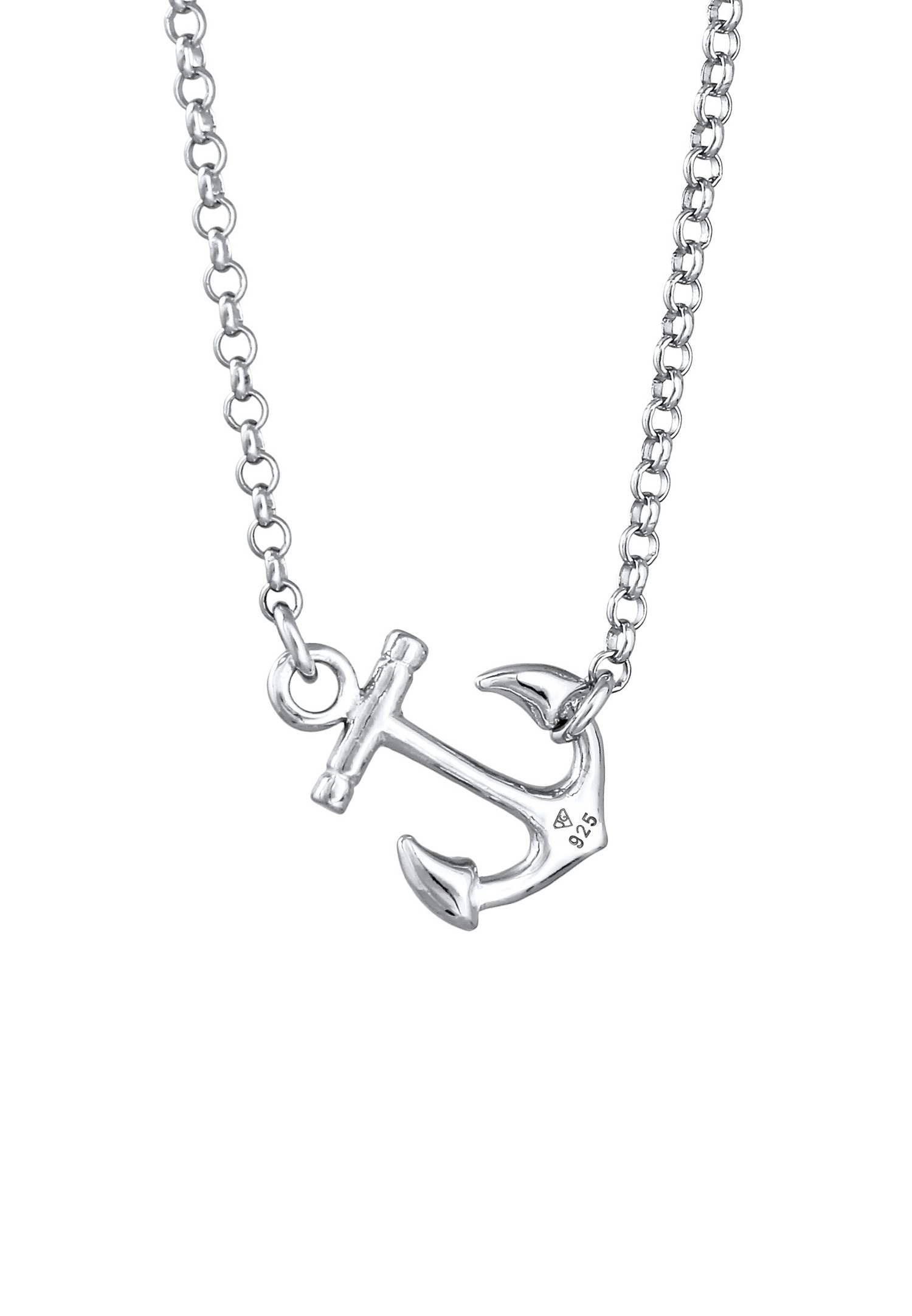 Elli Femmes Pendentif Ancre Maritime en Argent Sterling 925
