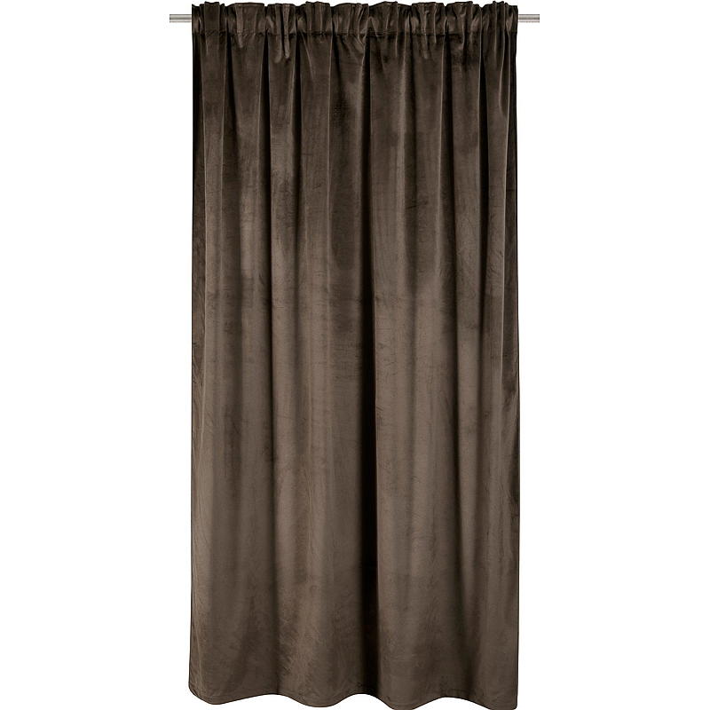 Hjemmegardin 140x220 cm fløjl brun