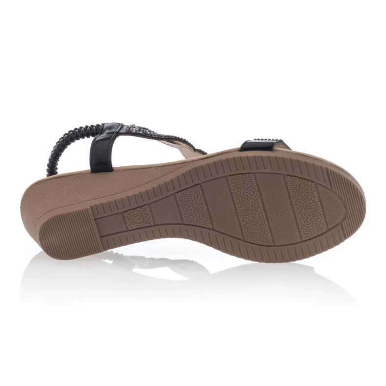 Sorte sandaler / sko med åben tå til kvinder