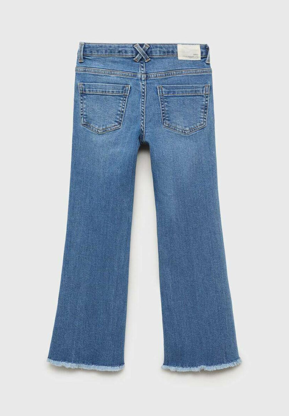Mango Kids FRAYED - Uitlopende jeans - blauw