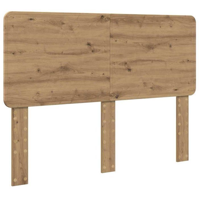 Tête de lit moderne en bois d'ingénierie - vidaXL - Chêne artisanal - 163x3x100 cm - Durable - Facile à nettoyer