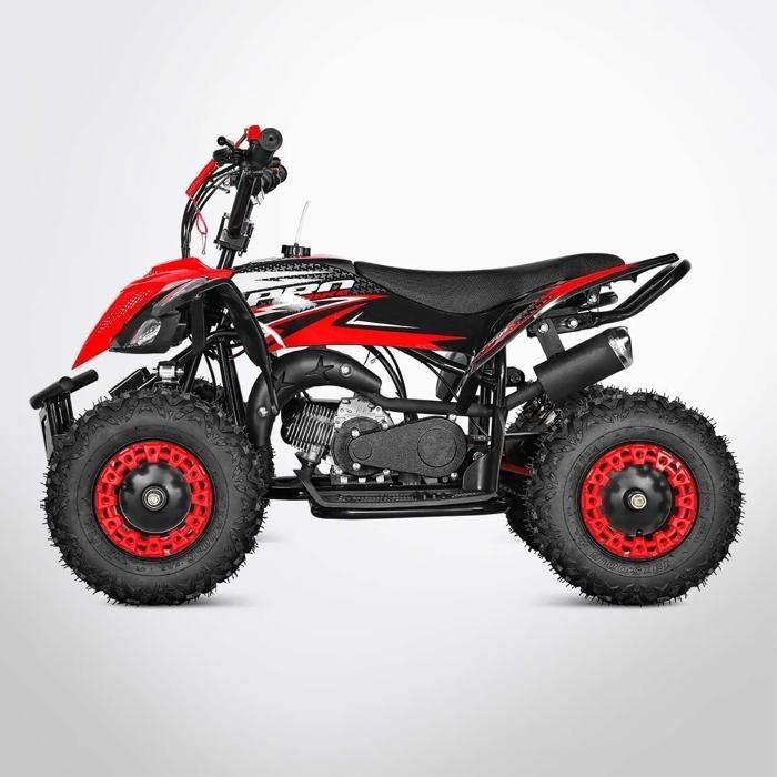 Quadriciclo de bolso TIRAX 49 - Mini Quadriciclo Infantil 50cc - Vermelho