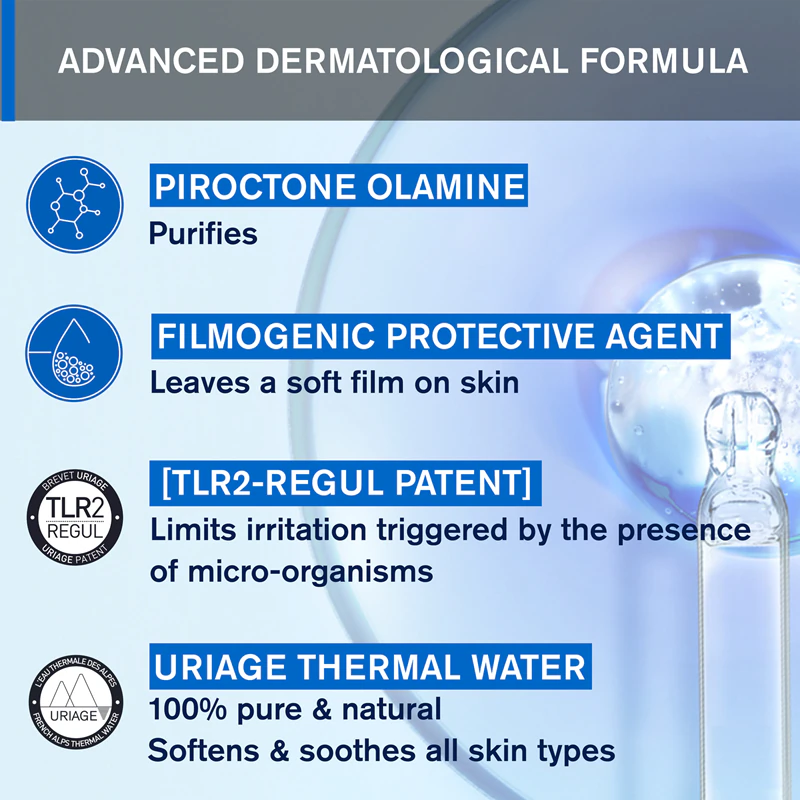 Uriage DS Gel Espumante Regulador, gel calmante para pele seca e com coceira.
