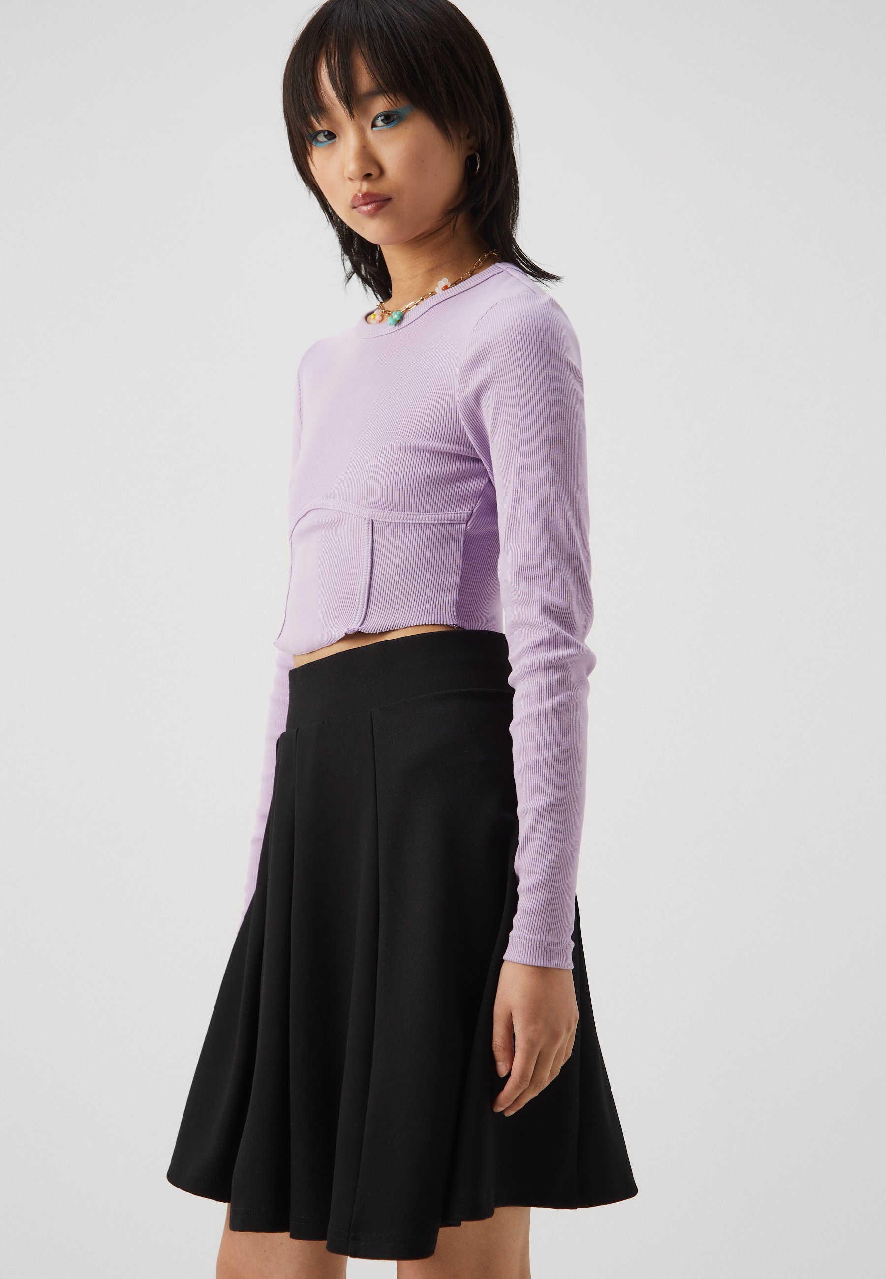 Anna Field Petite geplooide rok - zwart