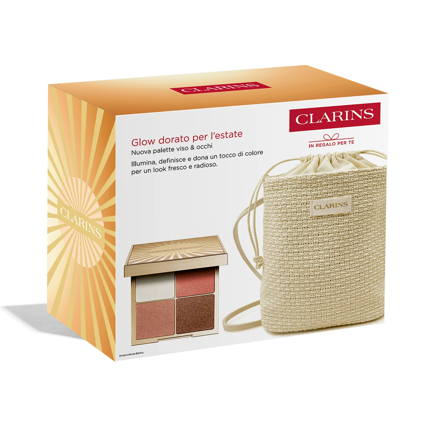 Occhi Cofanetto Glow dorato per l'estate - Palette viso & occhi - Cofanetto Make Up, Palette occhi
