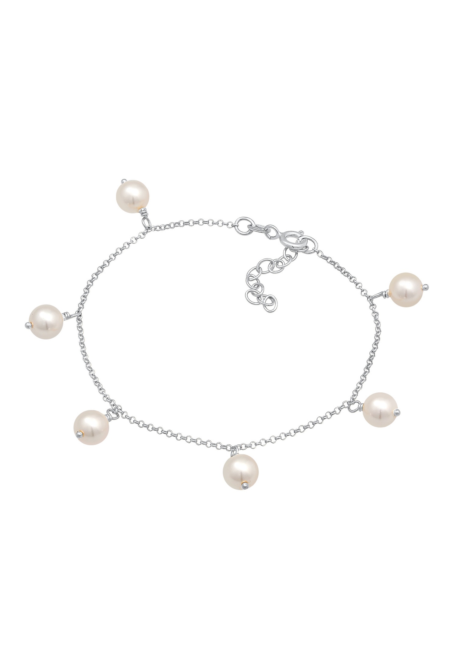Nenalina Femmes Elégant Simple avec perles synthétiques en argent sterling 925