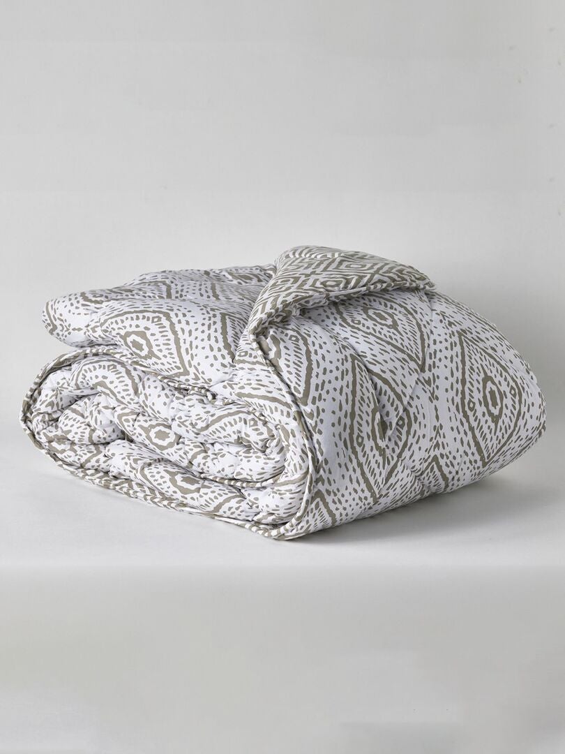 Colcha estampada - BEGE