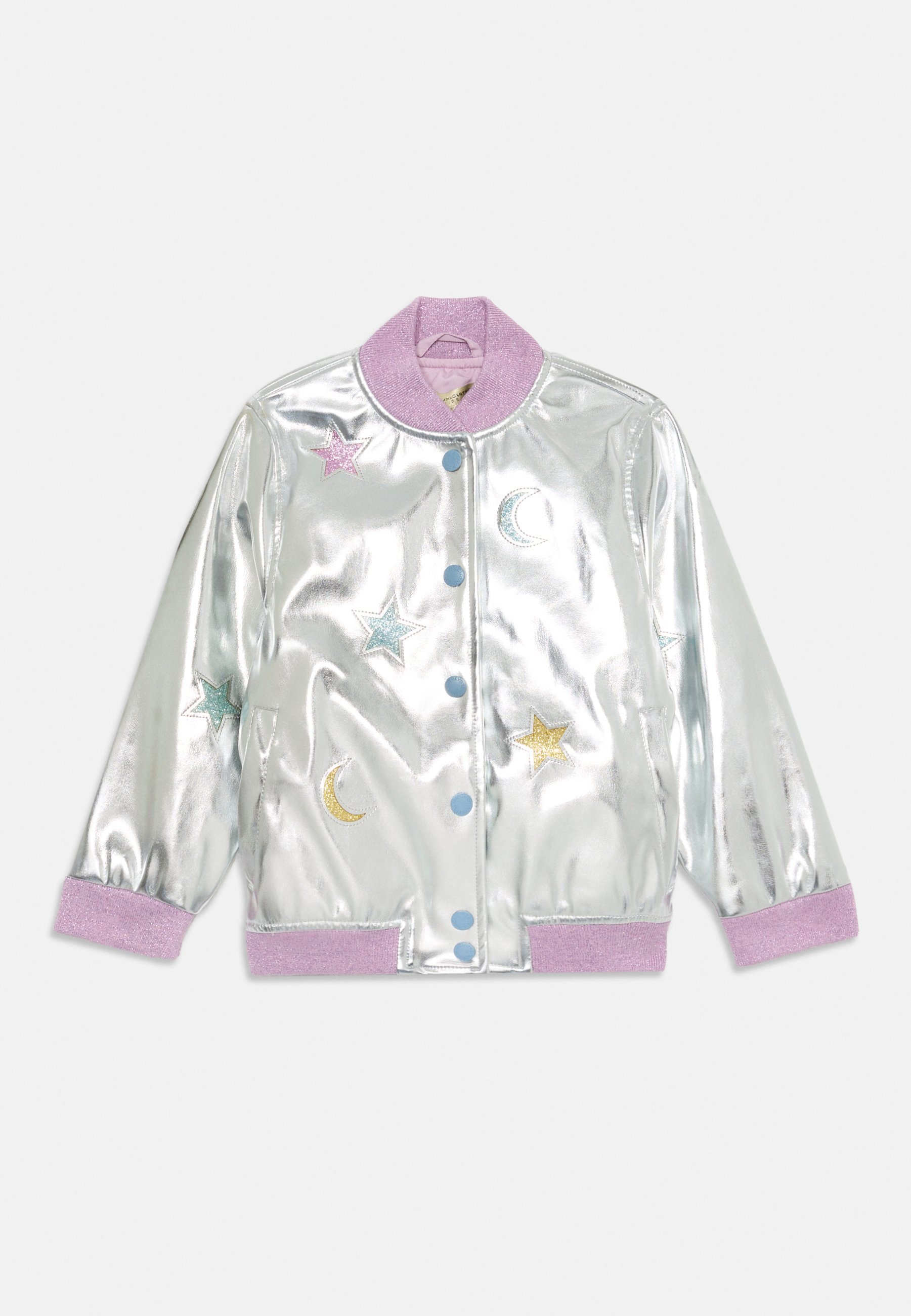 Veste Stella McCartney pour enfants - Blouson aviateur - argent