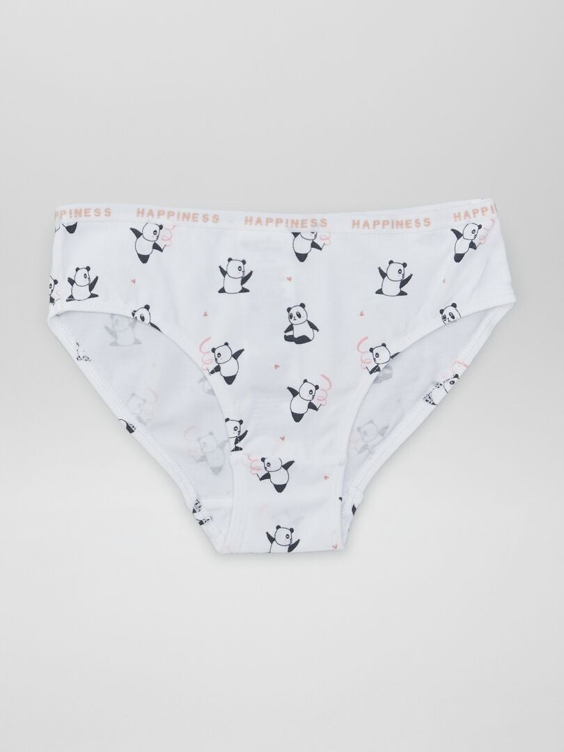 Conjunto de 4 calcinhas com estampa animal - ROSA
