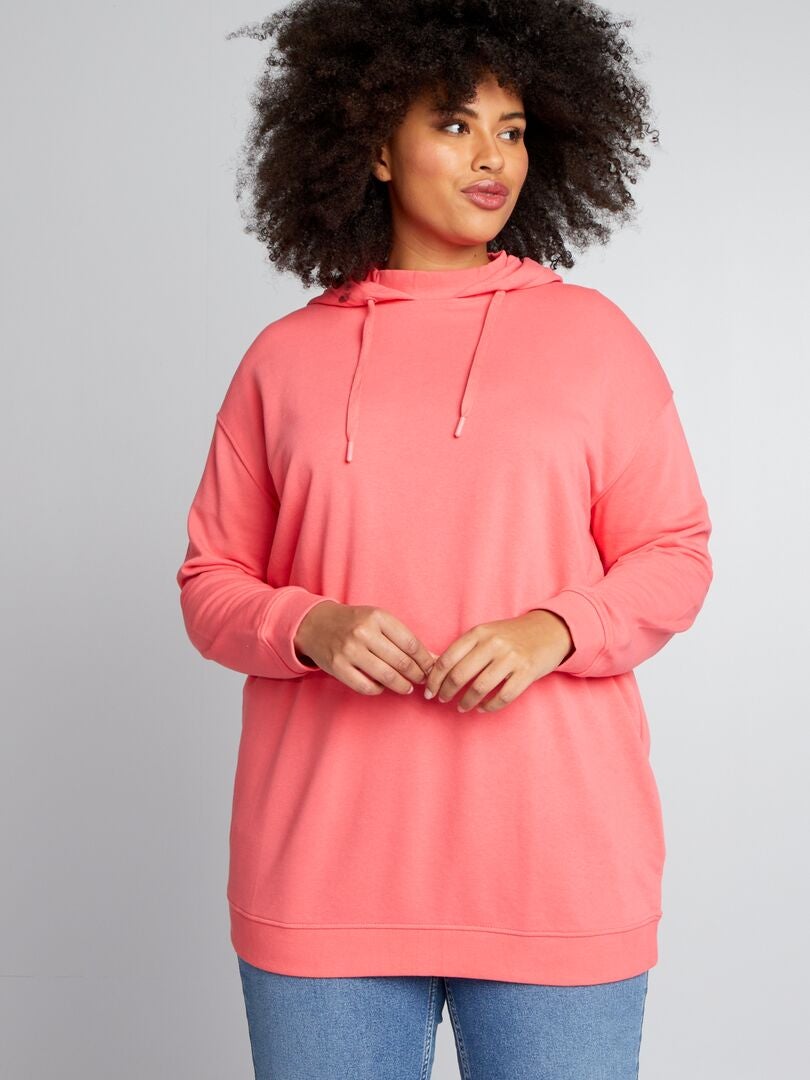 Lange hoodie - ROZE