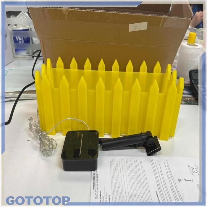 GOTOTOP Luci solari per vasi da fiori da esterno Lampada per vasi da fiori Luci solari per vasi da balcone Piscina Pallardo Giallo