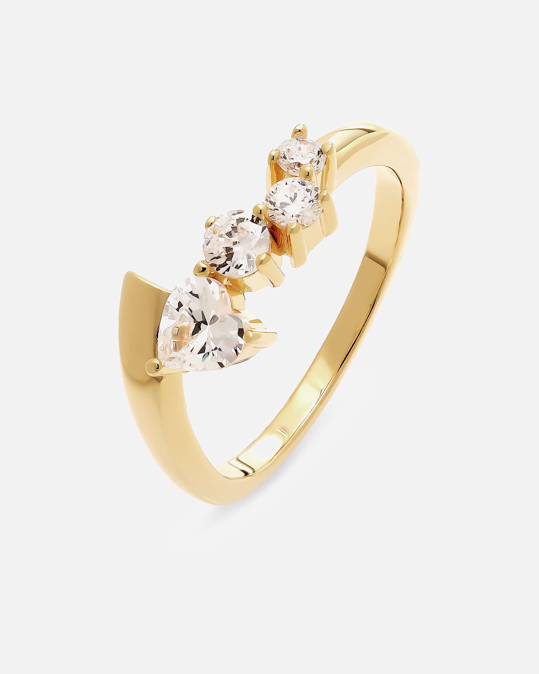 Jette Bagues or jaune