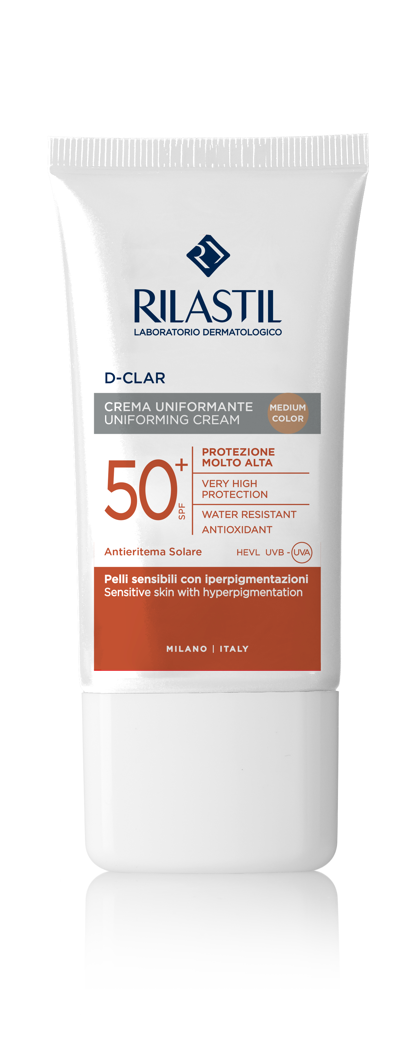 „Sun System D-Clear Medium“ apsauginis kremas nuo saulės nuo tamsių dėmių SPF 50 Apsauga nuo saulės vaistinėje