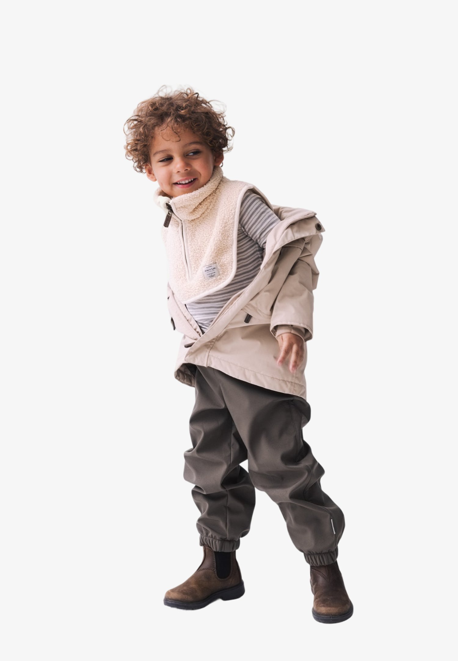 MINI A TURE MATAKTON ZIP NECKWARMER UNISEX - Snood - Angora Cream