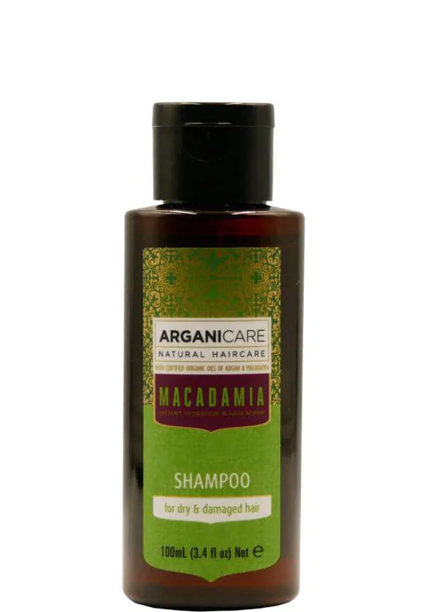 Arganicare Macadamia Szampon do włosów, Travel size 100 ml