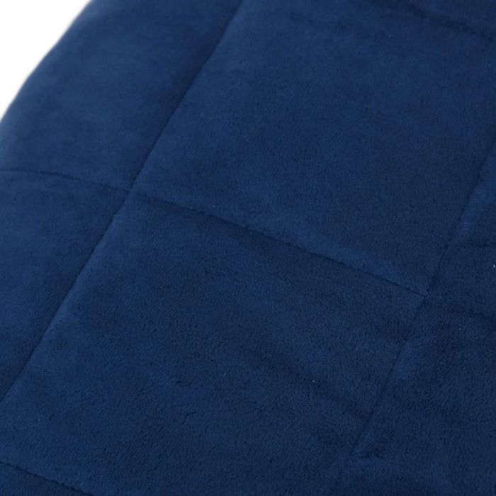 Coperta ponderata vidaXL blu 122x183 cm 5 kg Tessuto 3154847