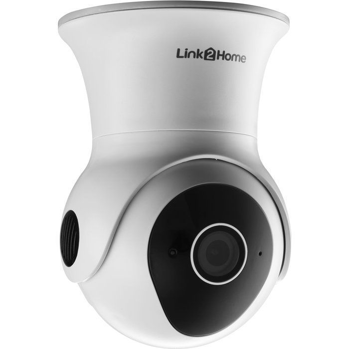 Caméra de surveillance connectée - LINK2HOME - 1080p - Rotation 355°/85° - IP65 + carte SD 16 Go