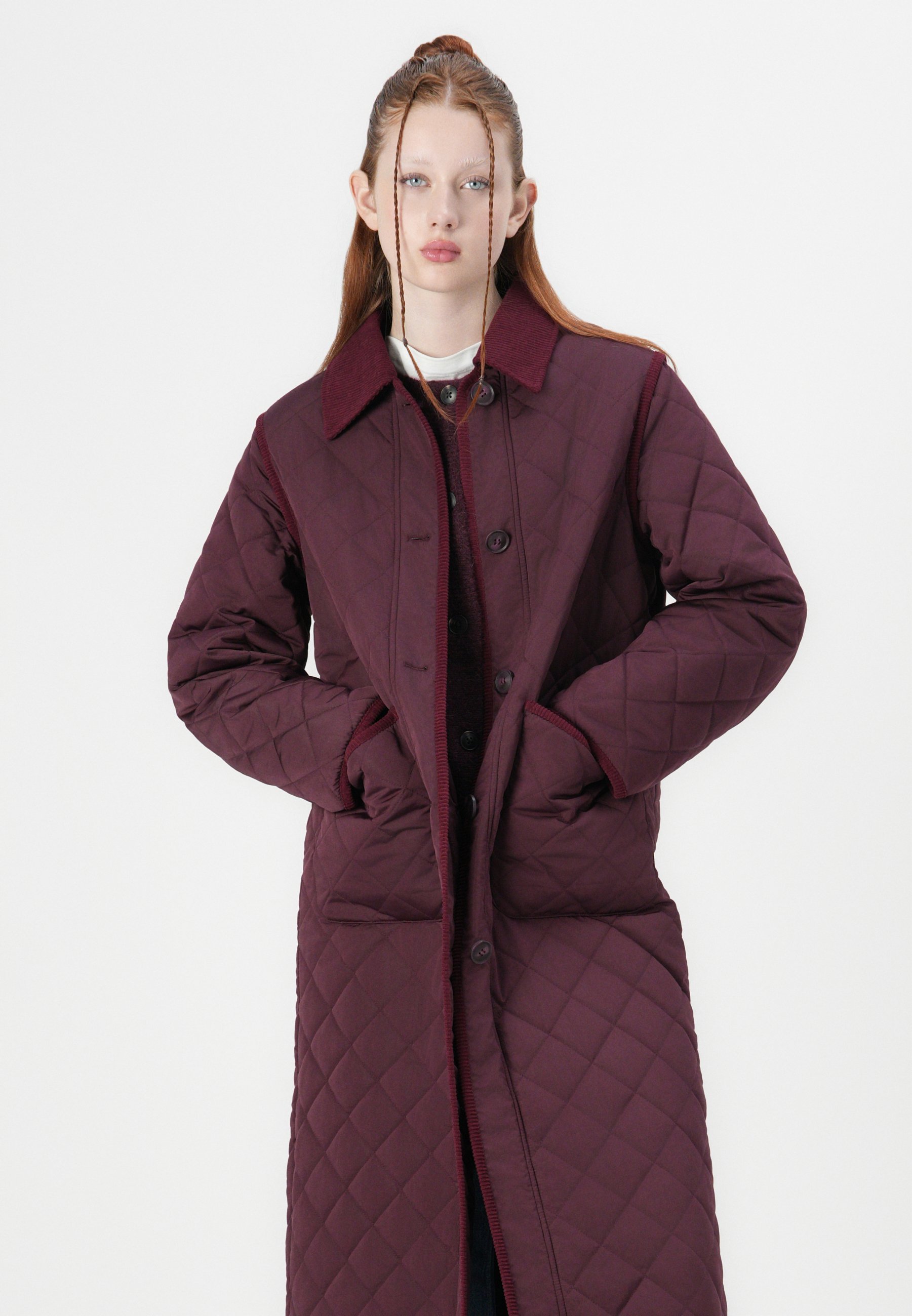 Vero Moda VMEMILY LONG - Winterjas - wijnproeverij