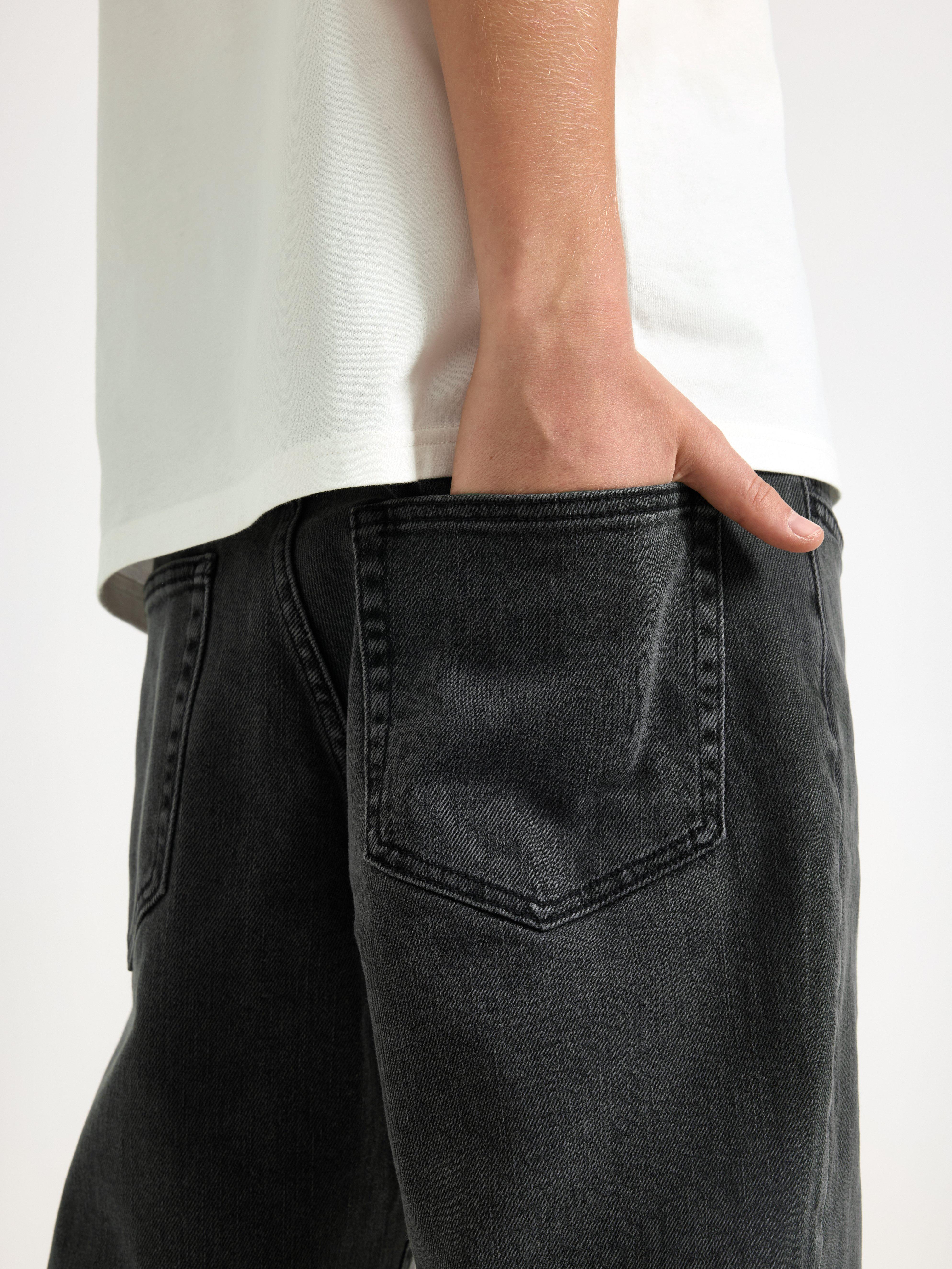 VILGOT Pernas largas e retas com cintura normal Preto