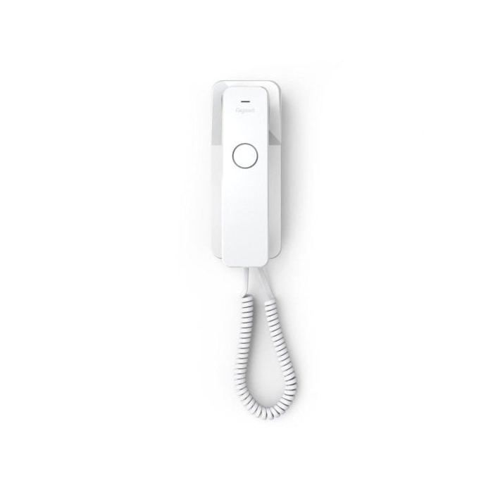 Teléfono con cable - GIGASET - Escritorio 200 - Blanco - Soporte flexible - Audio nítido