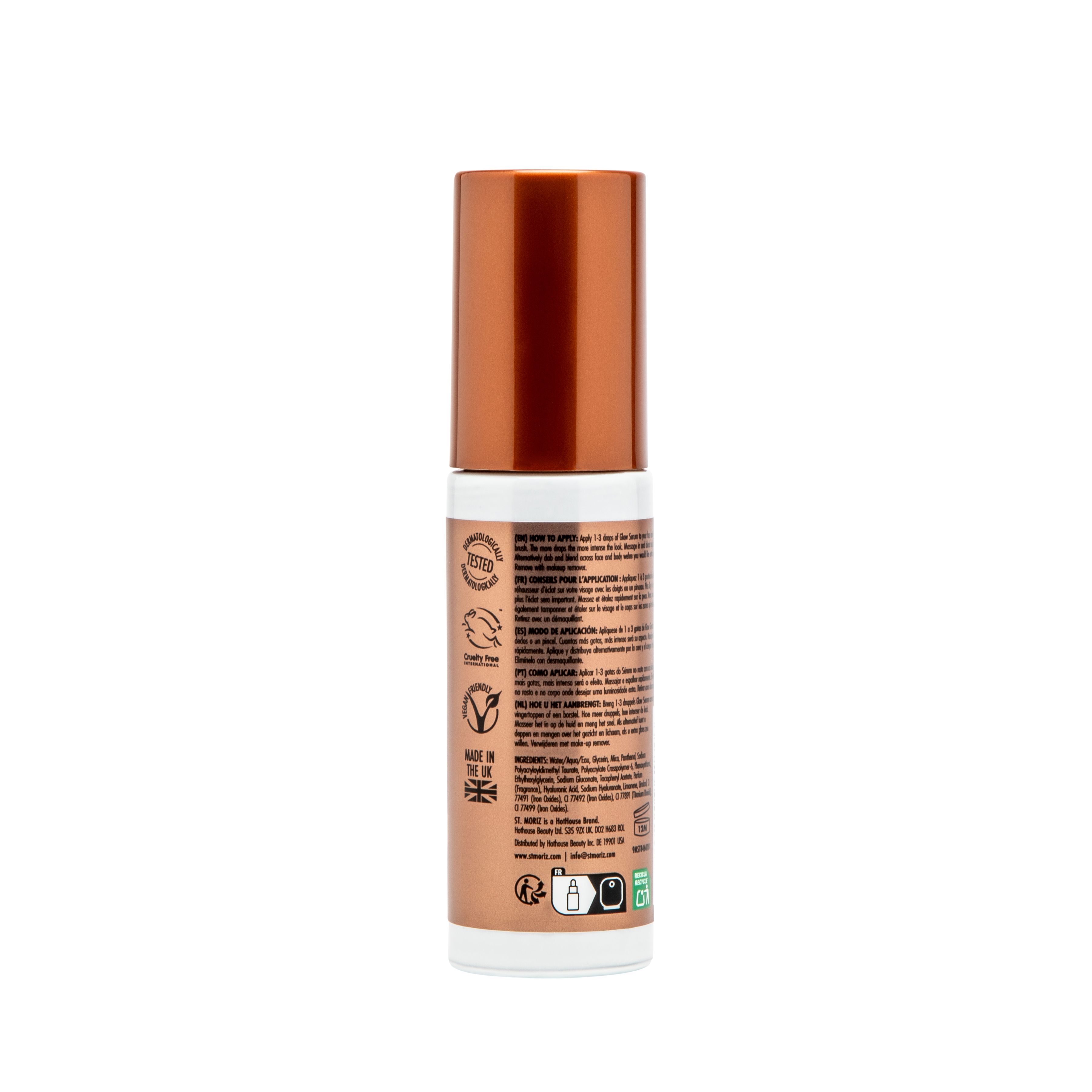 Glow serum za lice, kapi za bronziranje Bronzeri