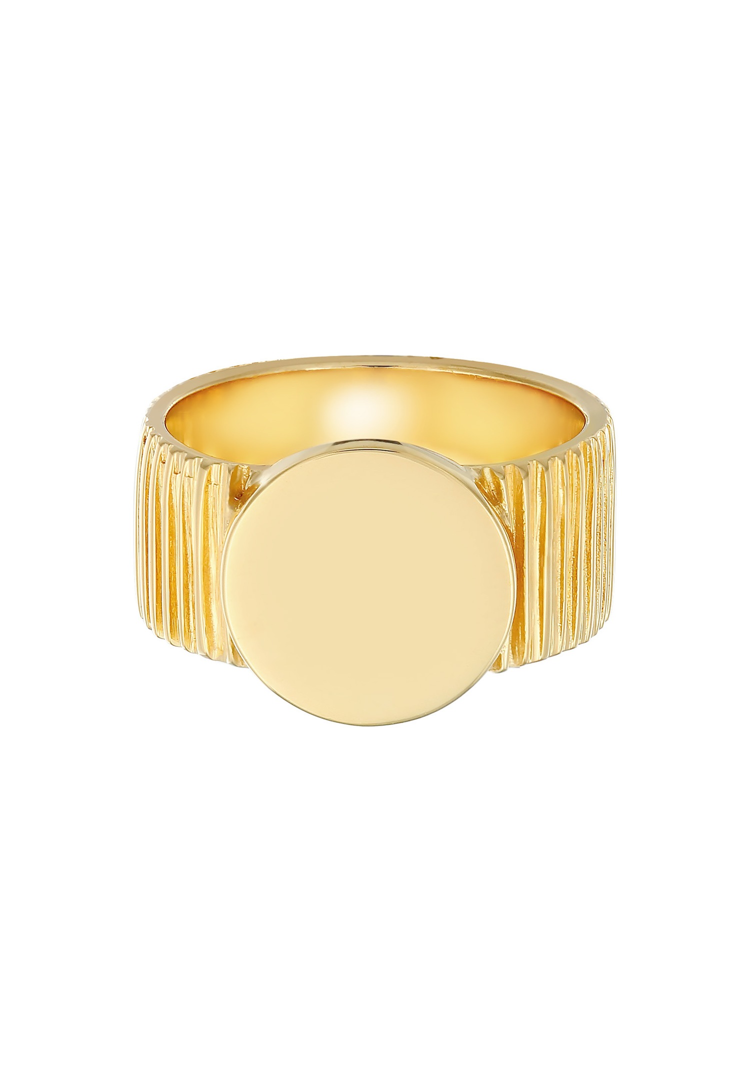 Elli PREMIUM Bague Signet Femme Structure Relief Chunky Blogger Tendance en argent sterling 925