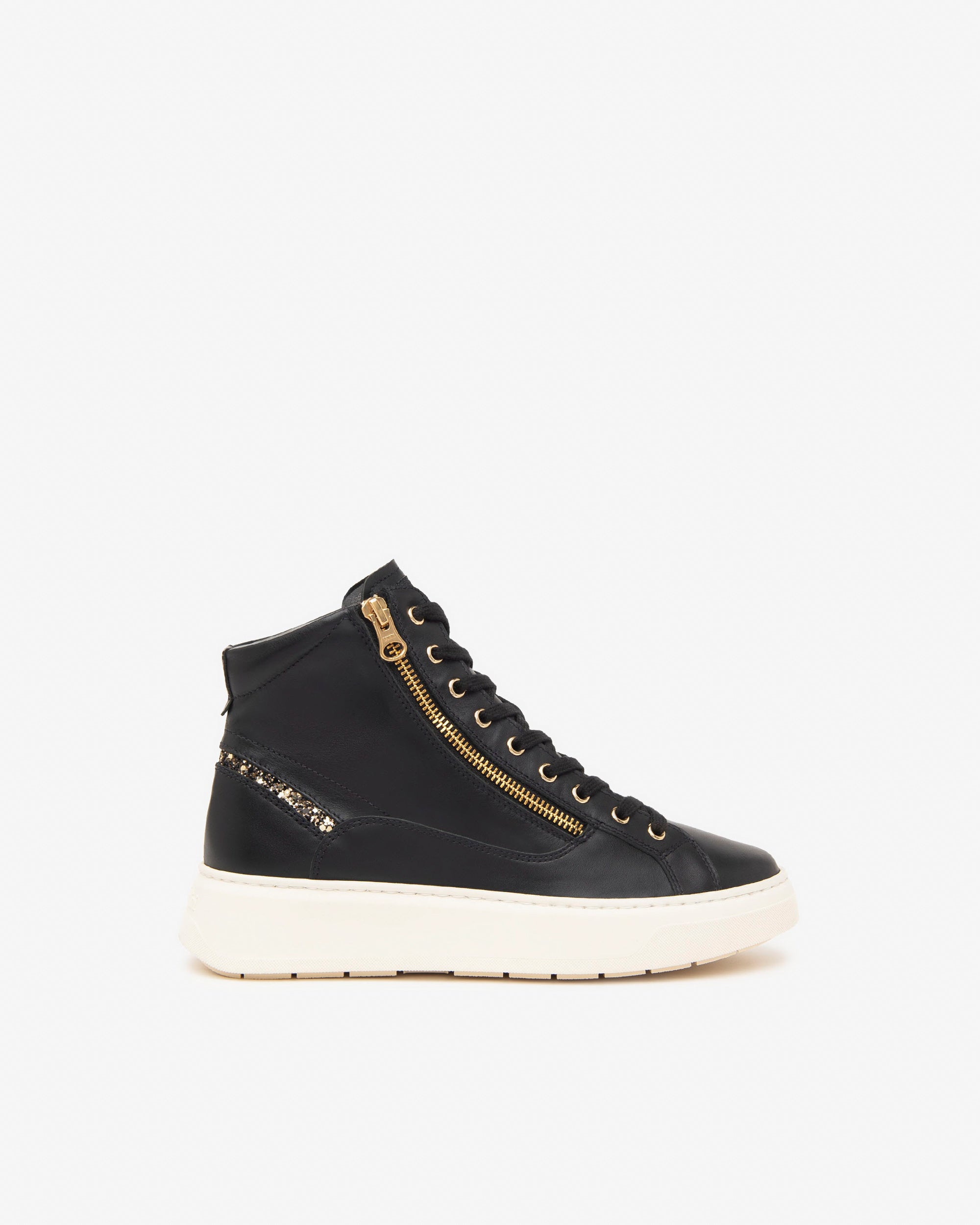  Damen-Sneaker mit hohem Schaft aus Leder und Funktionsmaterial