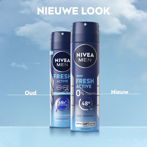 Desodorante en spray NIVEA Men Fresh Active<br>2 x 150 ml