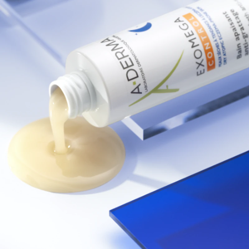 A-Derma Exomega Control Verzachtend Bad tegen Krabbels en Jeuk.