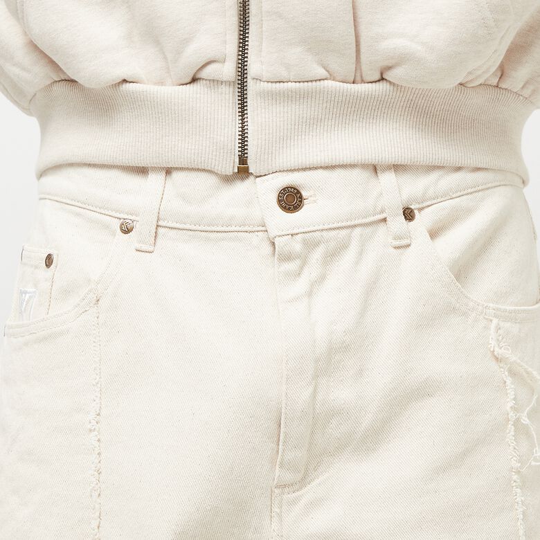 Baggy Pants mit fünf Taschen und Patchwork-Design