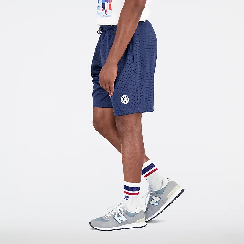 NB Hoops Essentials Fundamental Shorts voor heren - NB NAVY