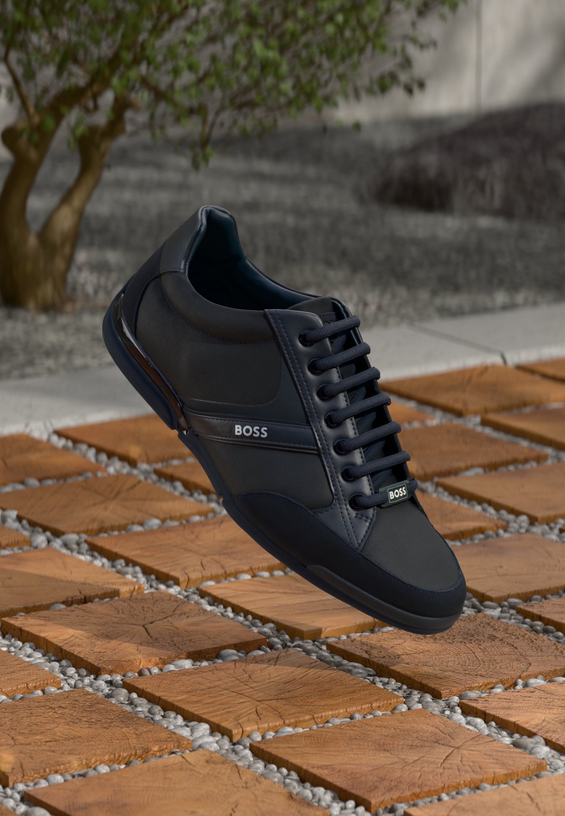 BOSS SATURN - Trainers - donkerblauw