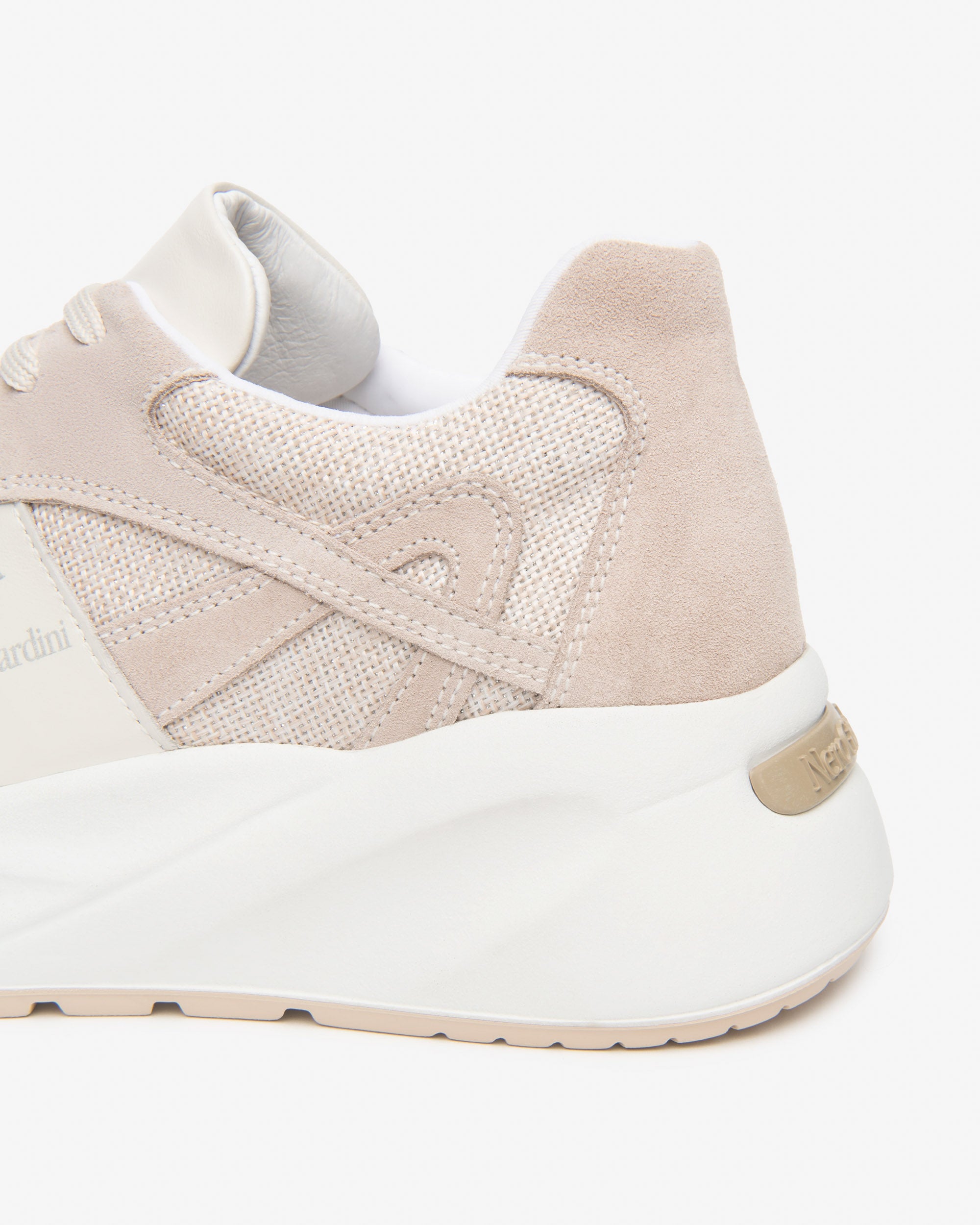  Damen-Sneaker aus Wildleder und Stoff