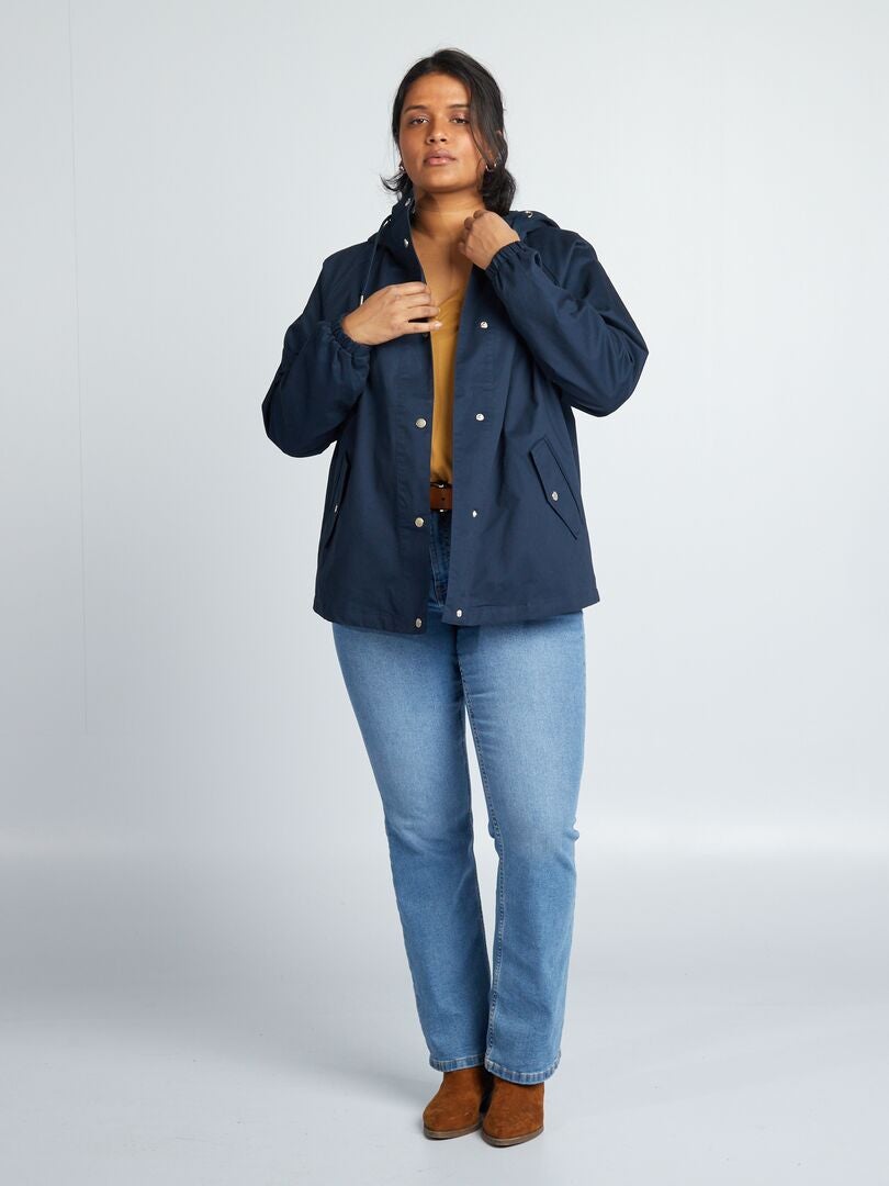 Parka met capuchon - Blauw