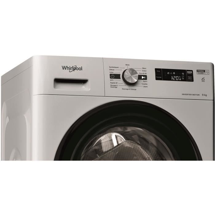 WHIRLPOOL FFS9269SBFR porthole washing machine - 9 kg - Induction - 60 cm - 1200 rpm - Silver